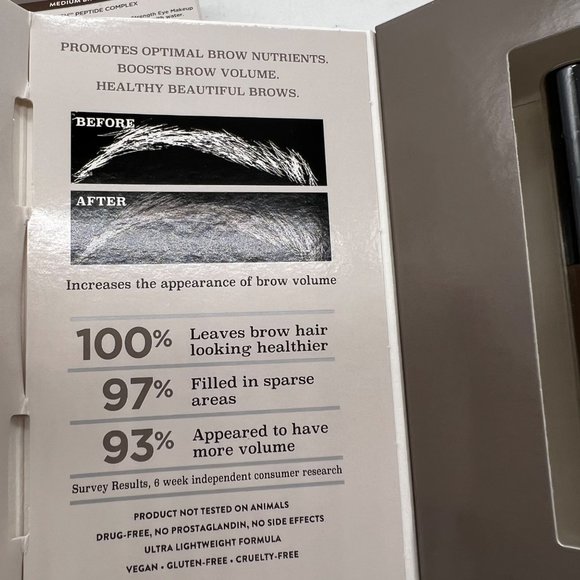 NEW Equate Tinted Brow Styling Gel Medium Brown Style Volumize Lot of 2 Boxes - Picture 5 of 5